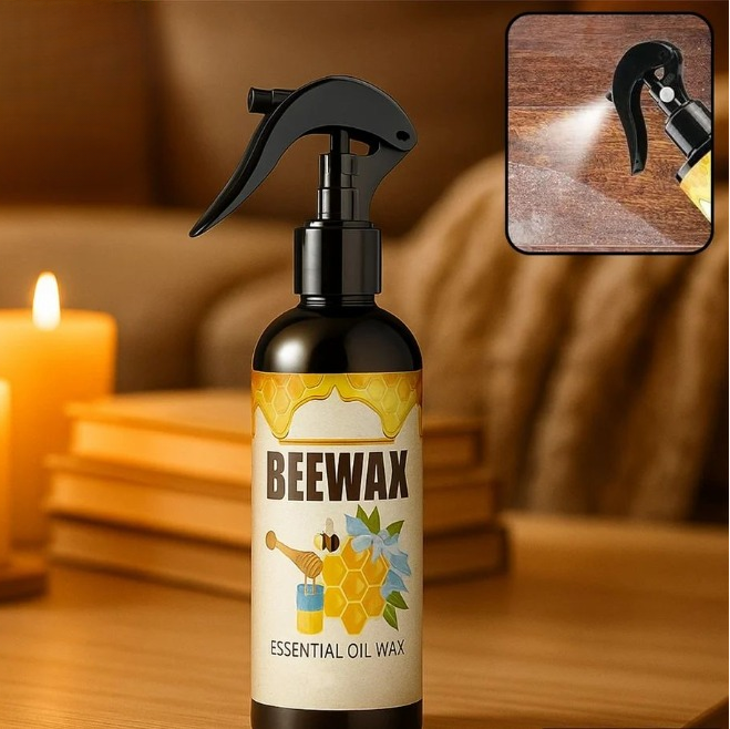 Holzpflege-Spray mit Bienenwachs – Sanfte Pflege, langer Glanz -    Zorenza