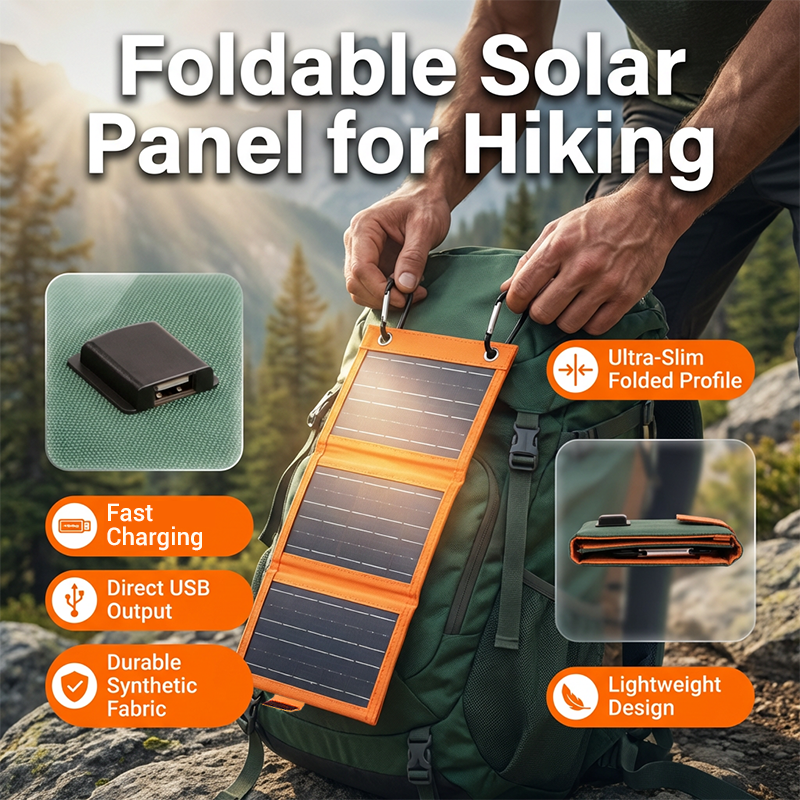 Solarpanel faltbar – Stromversorgung für Outdoor und Camping -    Zorenza