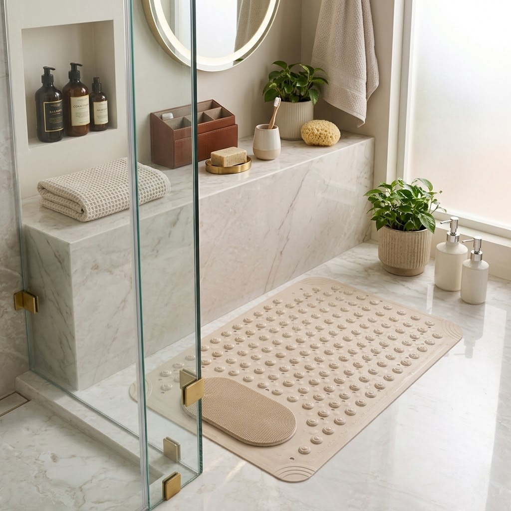 Antirutschmatte Dusche mit Massagenoppen und Saugnäpfen -    Zorenza