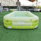 Kinderpool mit Dino-Sprüher & Sonnendach — Aufblasbar, 170 oder 210 cm -    Zorenza