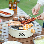 Tischgrill Holzkohle kompakt mit Edelstahl-Rost -    Zorenza