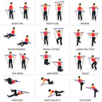 Pilates-Stange mit Widerstandsbändern – Tragbares Fitness-Set -    Zorenza
