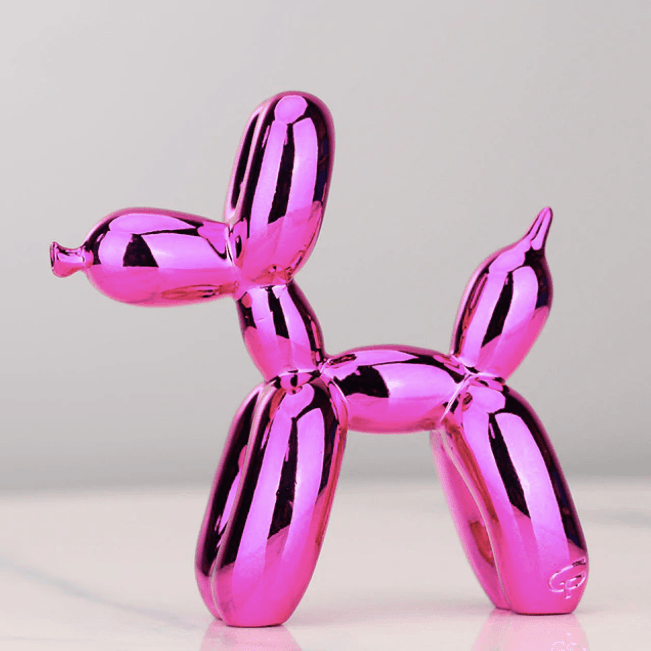 Ballonhund Skulptur Harz – Moderne Deko-Figur in verschiedenen Farben -    Zorenza