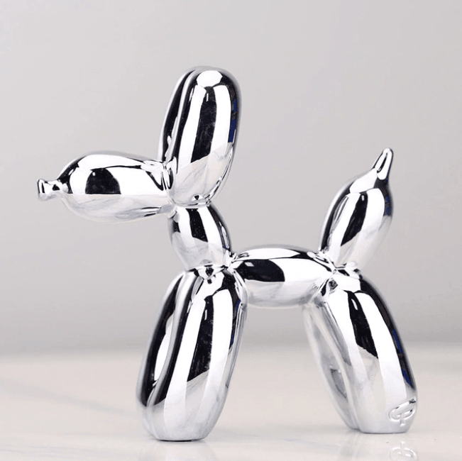 Ballonhund Skulptur Harz – Moderne Deko-Figur in verschiedenen Farben -    Zorenza