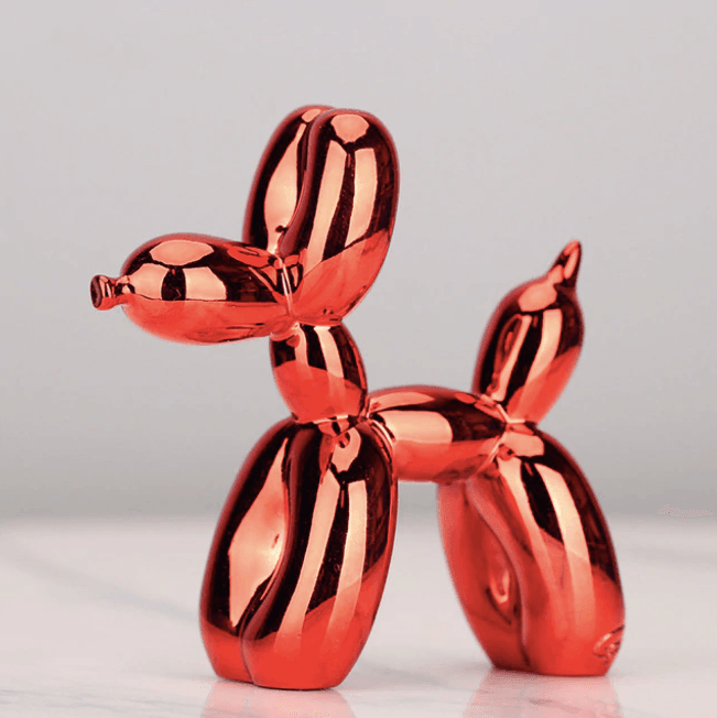 Ballonhund Skulptur Harz – Moderne Deko-Figur in verschiedenen Farben -    Zorenza