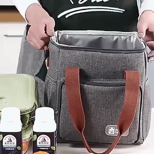 Kühltasche mit Doppelfach und Umhängegurt -    Zorenza