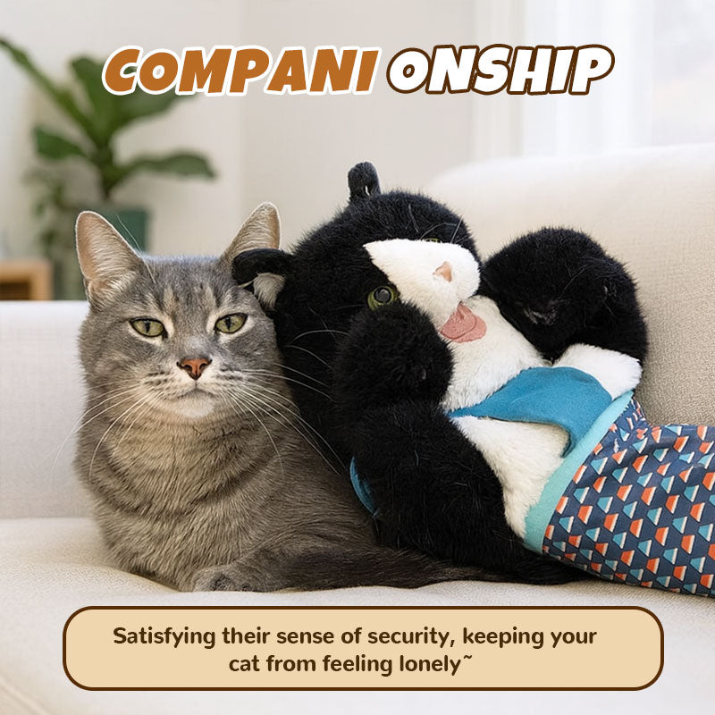 Katzenhandschuh mit Plüschpuppe – Spielen ohne Kratzer Zorenza
