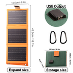 Solarpanel faltbar – Stromversorgung für Outdoor und Camping -    Zorenza