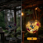 Solarlaterne Eisen mit Schmetterlingsmotiv – Garten und Terrasse -    Zorenza
