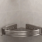 Duscheckregal 2er-Set – Bohrlochfreie Wandmontage mit Haken -    Zorenza