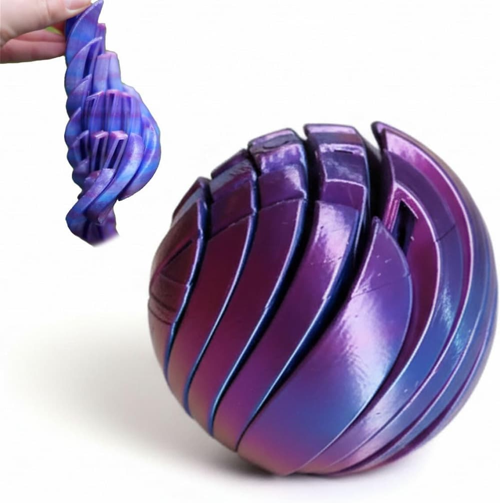 Anti-Stress-Ball mit spiraliger Struktur -    Zorenza