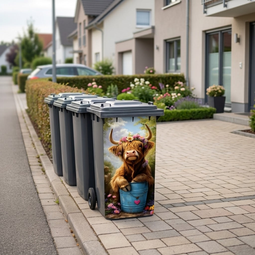 Mülltonnen-Aufkleber Wetterfest mit Tiermotiv -    Zorenza