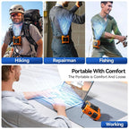 Mobiler Taillen-Ventilator mit Klammer – Hands-Free Kühlung -    Zorenza