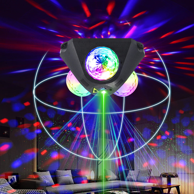 Disco-Projektor mit Laser – RGB-Lichteffekte und Stroboskop -    Zorenza