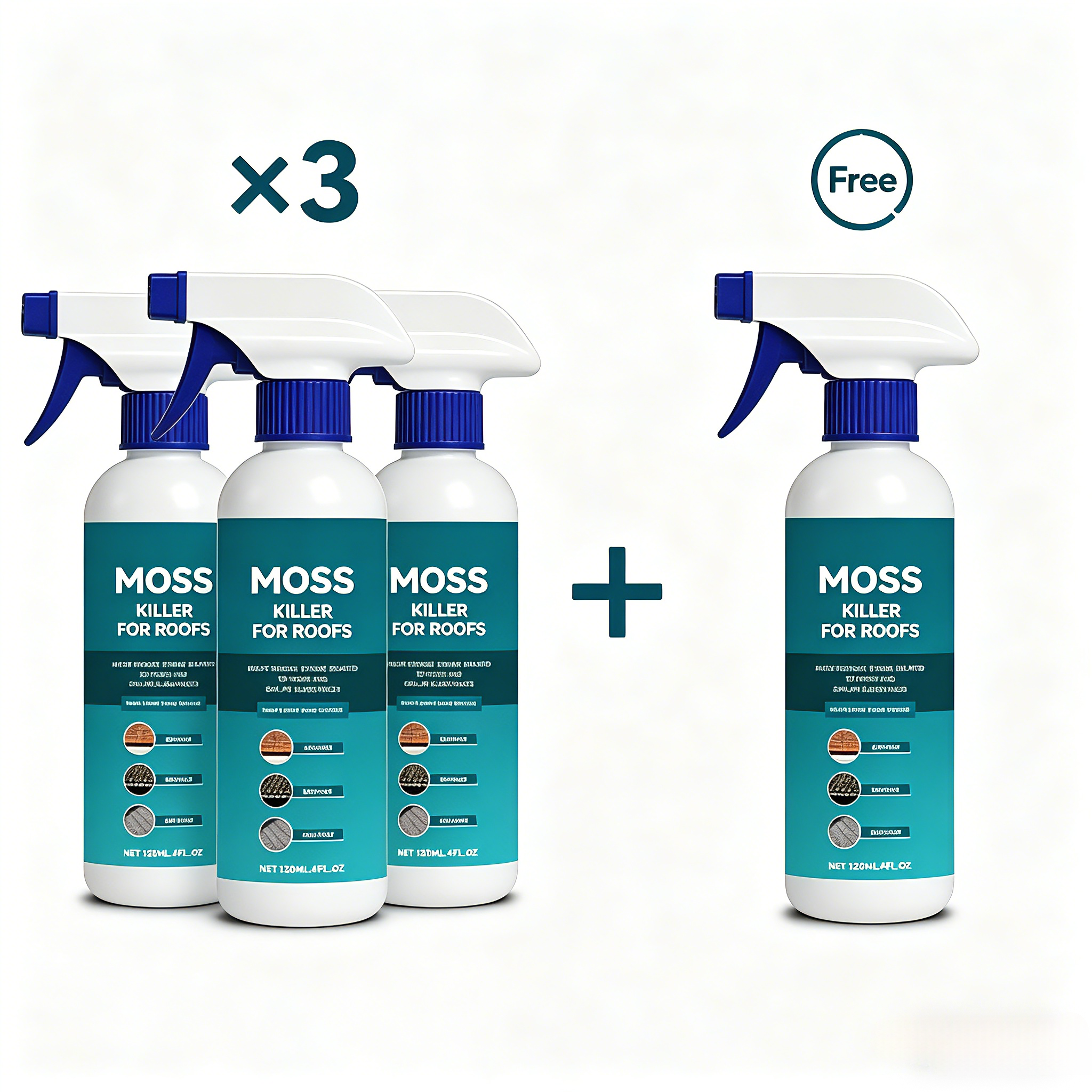 Dachreiniger Spray gegen Moos und Algen – 120 ml -    Zorenza