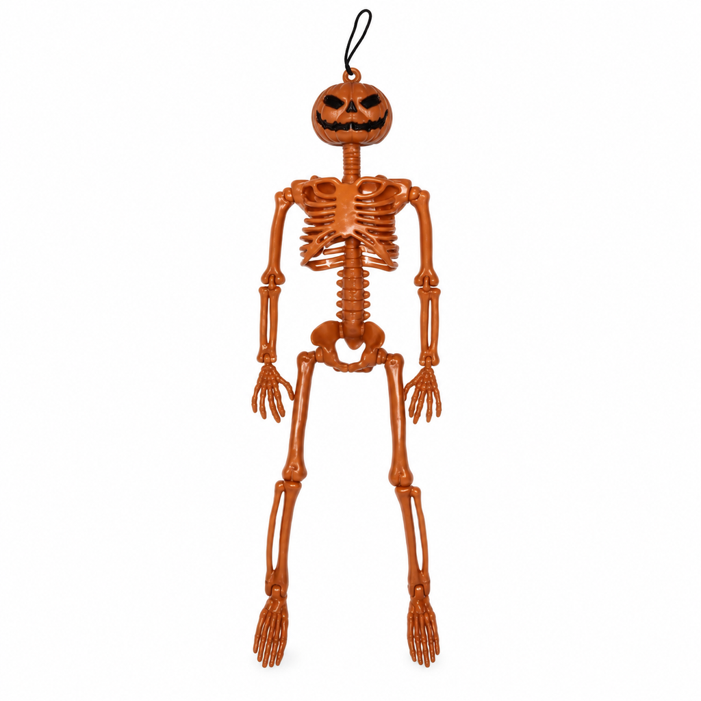 Halloween-Skelett 40 cm beweglich – Deko für Garten und Innenbereich -    Zorenza