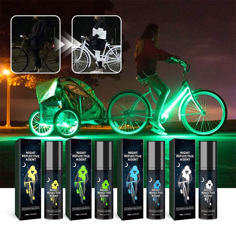 Reflektierender Spray für Fahrrad und Kleidung – 100 ml -    Zorenza