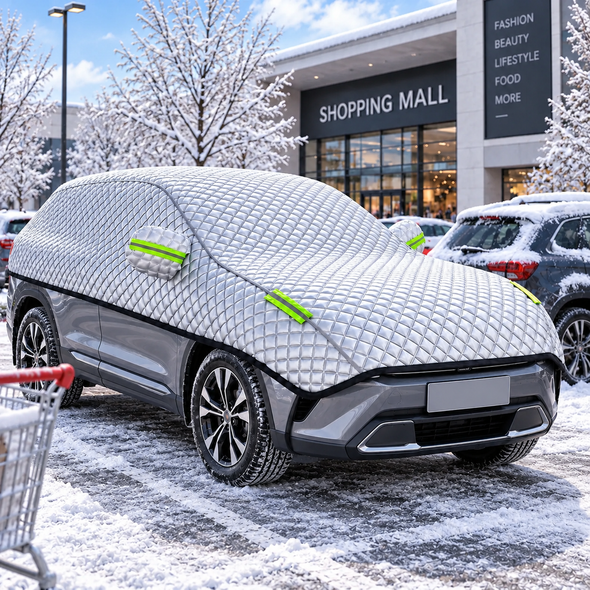 PEVA-Autoabdeckung wasserdicht mit UV-Schutz – für SUV und Limousine -    Zorenza