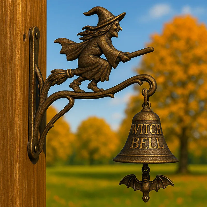 Hexenglocke mit Wandhalterung – Dekorative Türglocke Zorenza