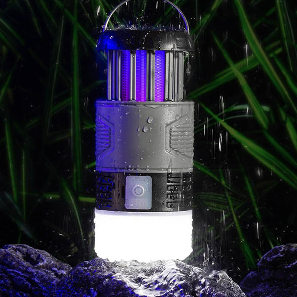 Mückenlampe Solar mit UV-Licht und LED-Taschenlampe -    Zorenza