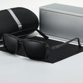 Sonnenbrille Herren polarisiert – Edelstahl Rahmen mit UV-Schutz -    Zorenza