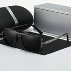 Sonnenbrille Herren polarisiert – Edelstahl Rahmen mit UV-Schutz -    Zorenza