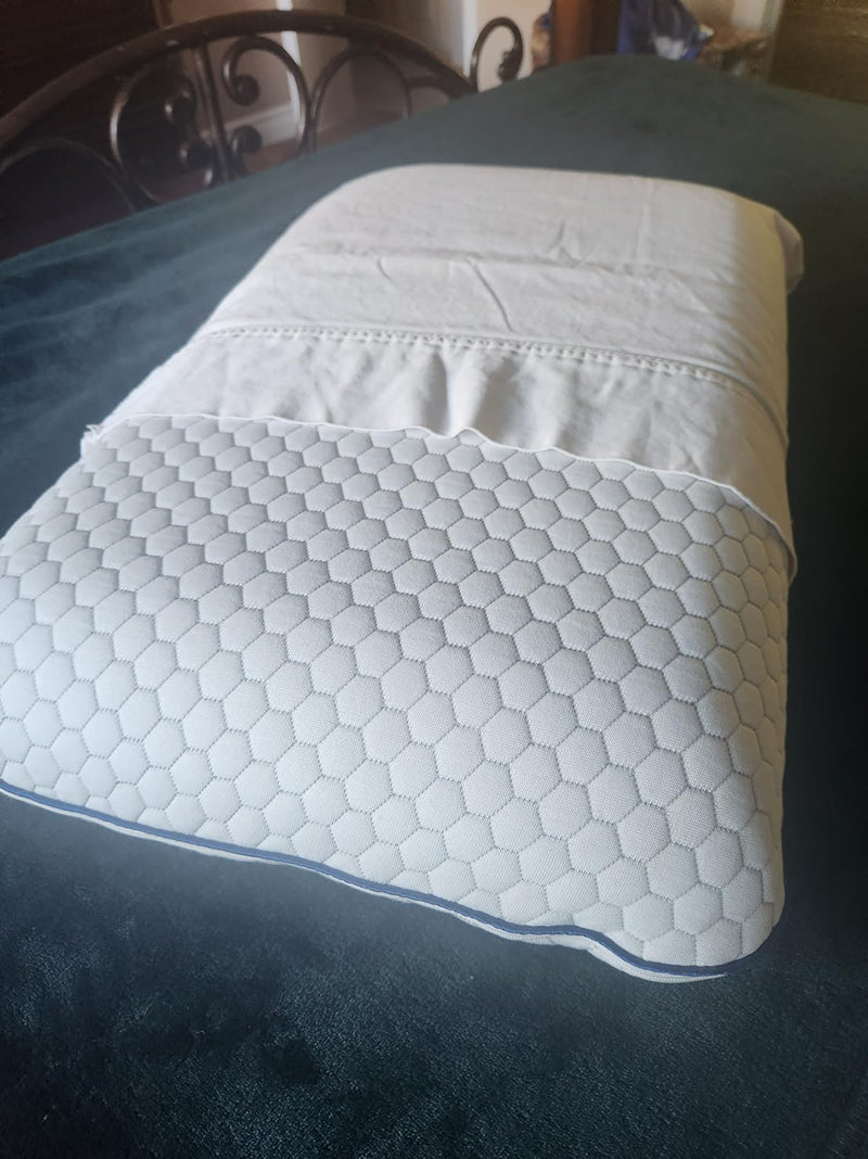 Memory-Foam-Kissen mit Kühlgel – Ergonomische Stütze für Nacken -    Zorenza