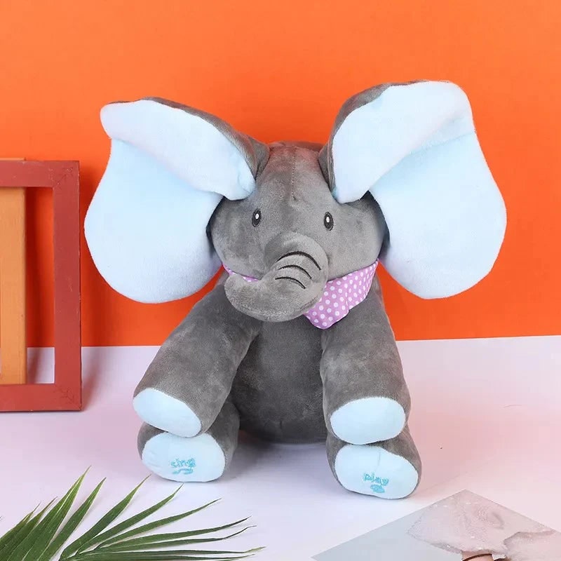 Musikspielzeug Elefant interaktiv mit beweglichen Ohren -    Zorenza