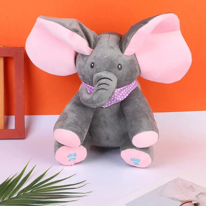 Musikspielzeug Elefant interaktiv mit beweglichen Ohren -    Zorenza