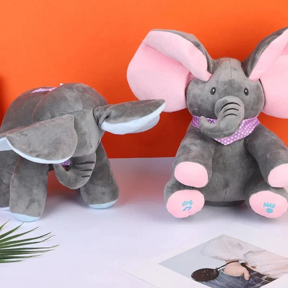 Musikspielzeug Elefant interaktiv mit beweglichen Ohren -    Zorenza