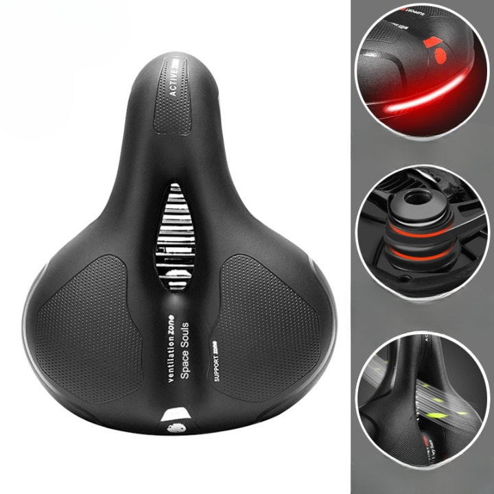 Fahrradsattel ergonomisch mit Stoßdämpfung und Belüftung -    Zorenza