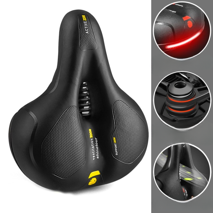 Fahrradsattel ergonomisch mit Stoßdämpfung und Belüftung -    Zorenza