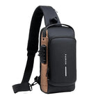 Anti-Diebstahl Crossbody-Tasche mit versteckten Fächern -    Zorenza