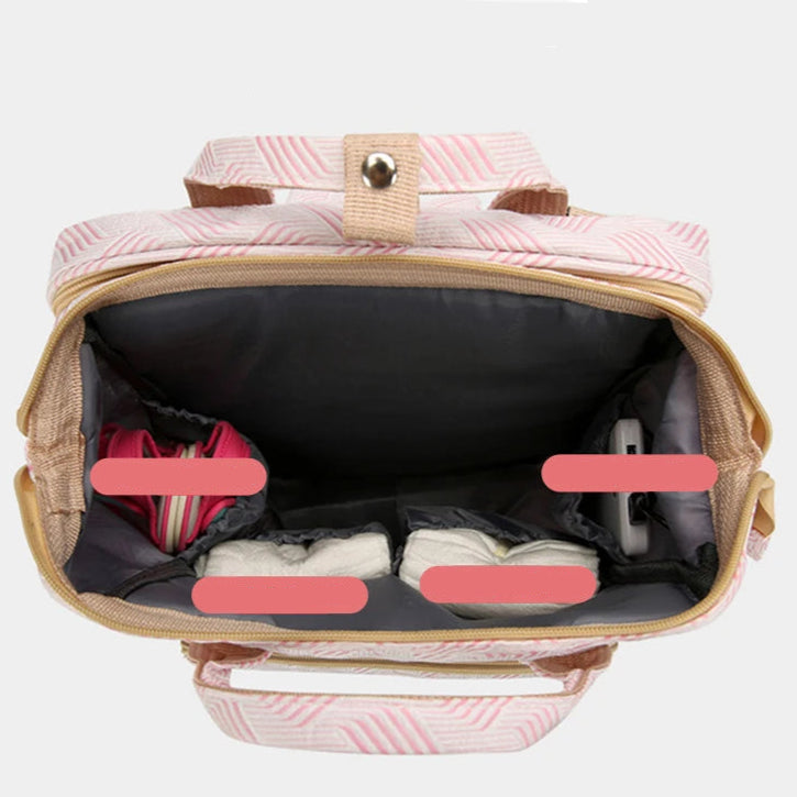 Multifunktionale Wickeltasche mit Reisebett-Funktion Zorenza