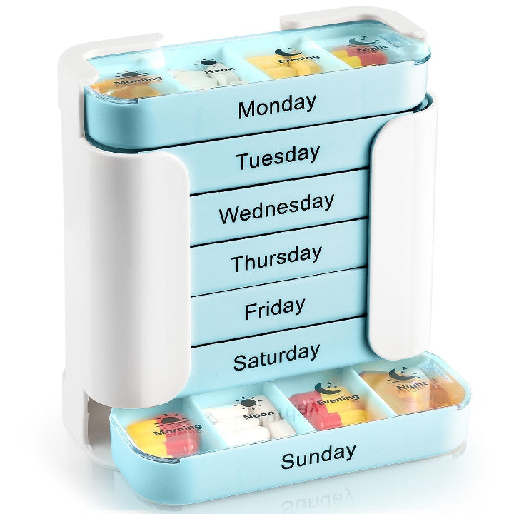 7-Tage Pillenbox mit Tageslabels Zorenza