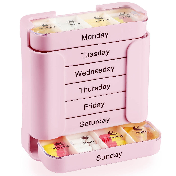 7-Tage Pillenbox mit Tageslabels Zorenza