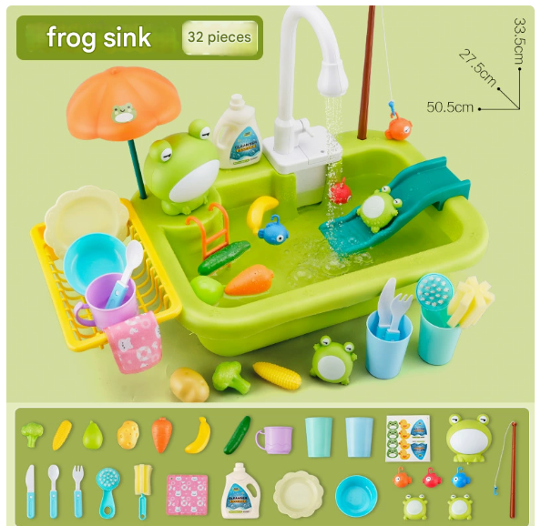 Wasserspieltisch mit Fontäne und Zubehör -    Zorenza