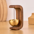 Windspiel Holz mit magnetischer Klangschale -    Zorenza