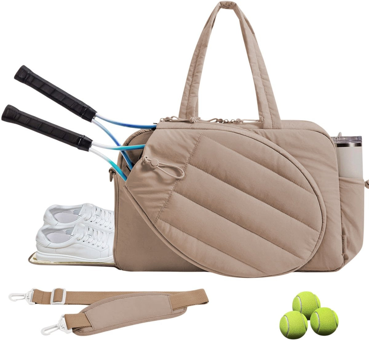Tennistasche mit Schlägerfach und Schuhfach – 42 L -    Zorenza