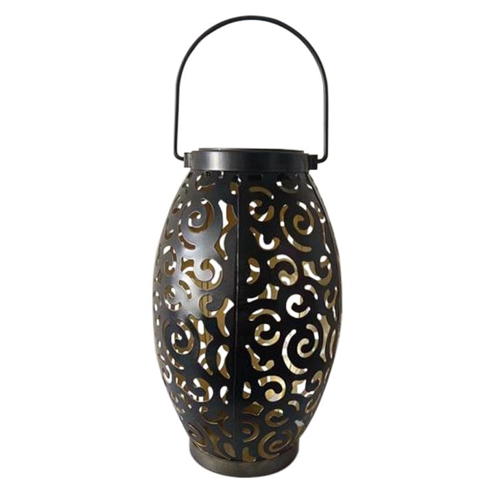 Solar-Gartenlaterne mit Ornament-Muster -    Zorenza