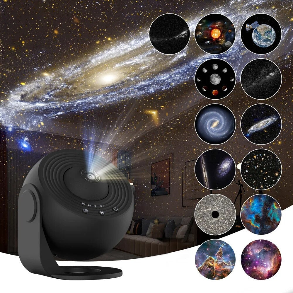 Galaxie-Projektor mit 13 HD-Szenen – Leise & Einstellbar Zorenza