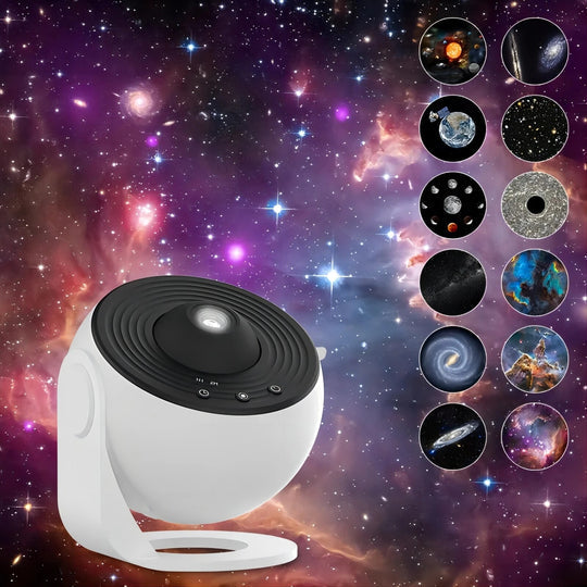 Galaxie-Projektor mit 13 HD-Szenen – Leise & Einstellbar Zorenza