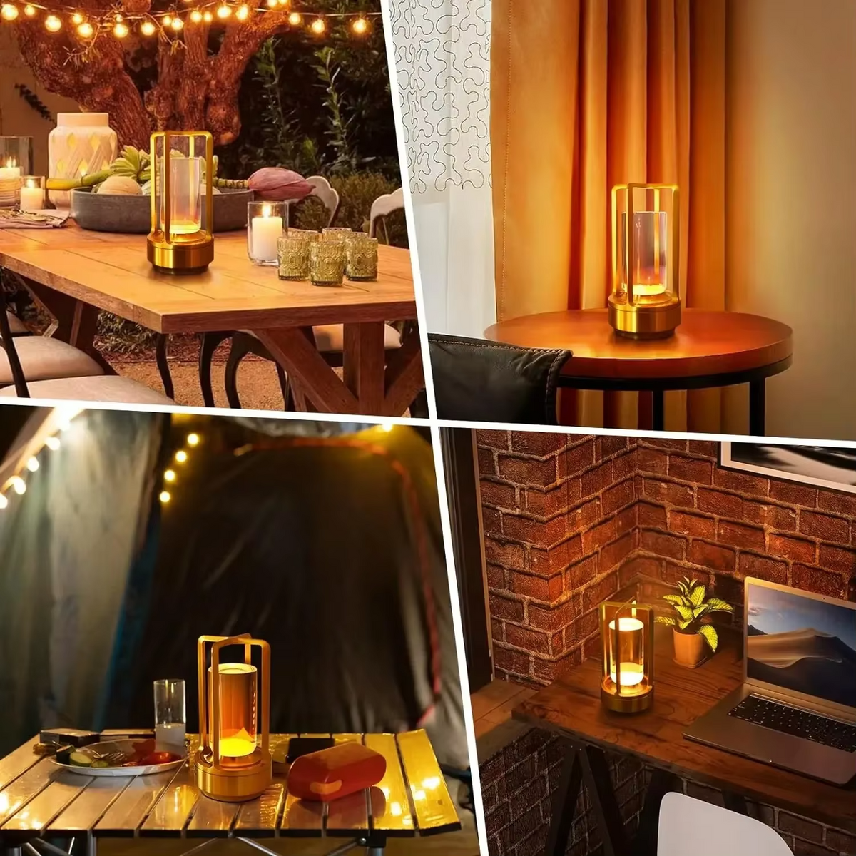 Tischlampe kabellos mit Touch-Dimmer und LED -    Zorenza