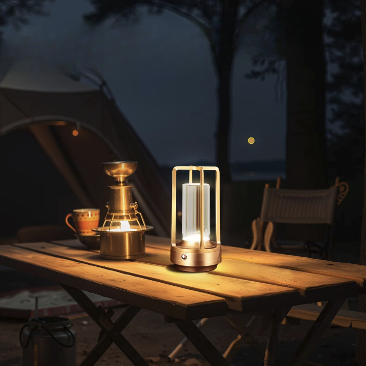 Tischlampe kabellos mit Touch-Dimmer und LED -    Zorenza