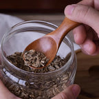 Mini Holzlöffel Naturholz kurzer Griff -    Zorenza