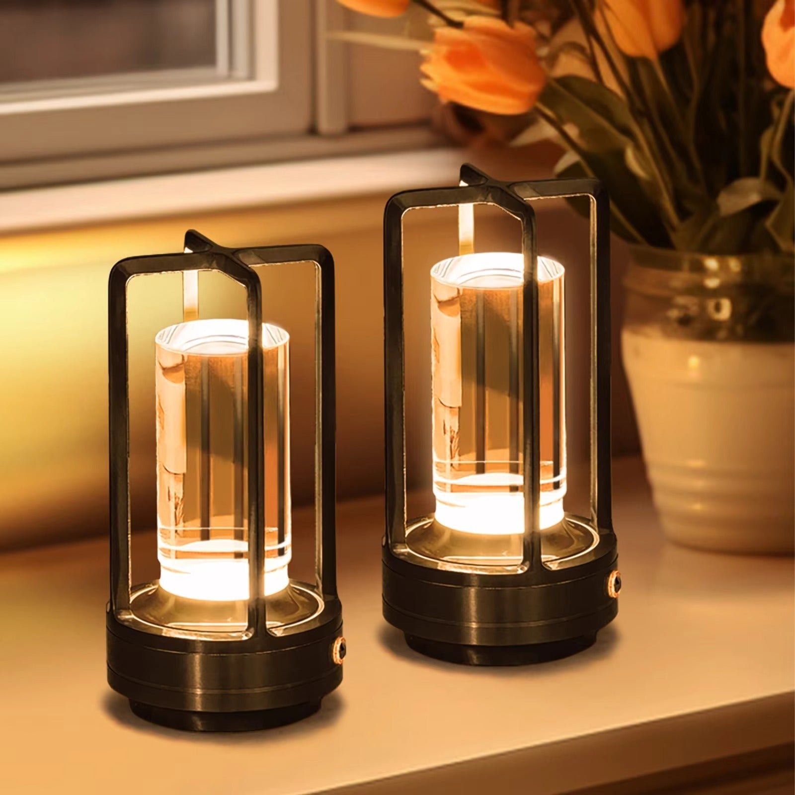 Tischlampe kabellos mit Touch-Dimmer und LED -    Zorenza