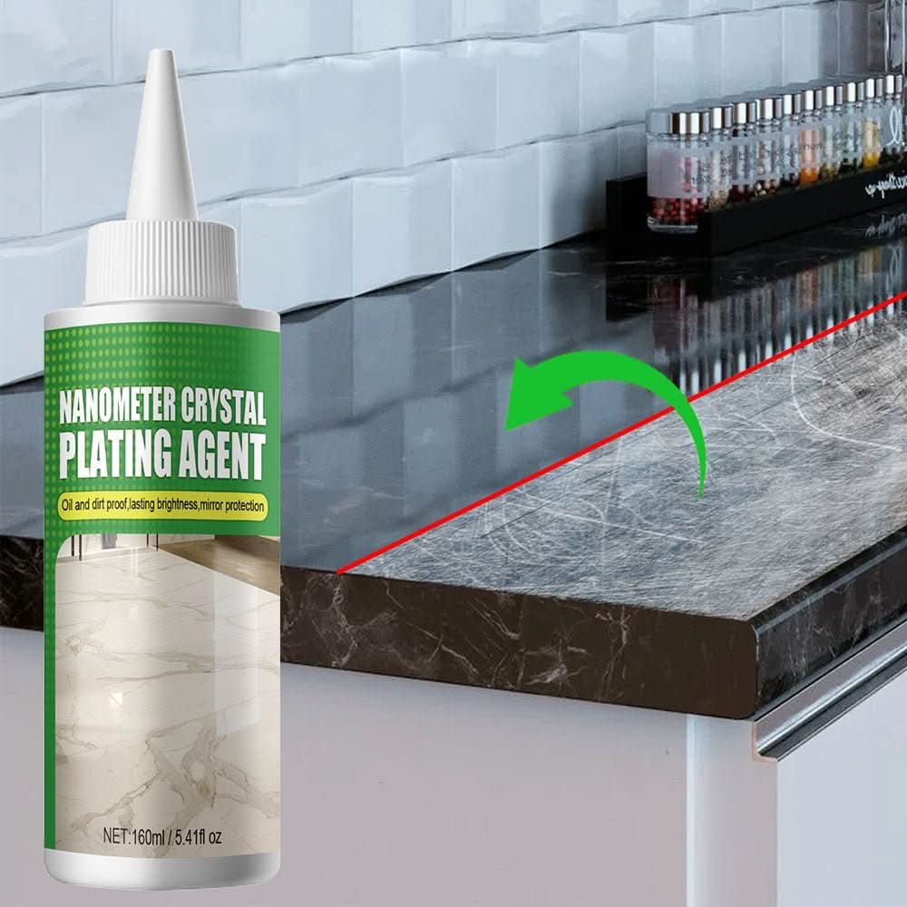 Steinoberflächen-Versiegelung 2er-Set – Hochglanzfinish für Marmor, Granit und mehr Zorenza
