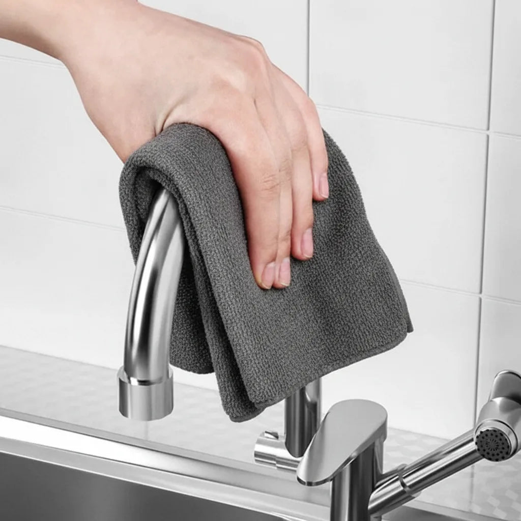 Mikrofasertuch Set (10 Stück) – Streifenfrei ohne Reinigungsmittel -    Zorenza
