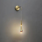 LED-Wandleuchte im Tropfendesign aus Glas Zorenza