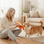 Interaktives Plüsch-Hundespielzeug mit Quietscher – Versteck-Puzzle für Leckerchen Zorenza
